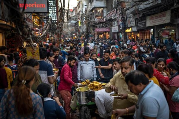 인도 뉴델리 시장의 모습 [인터넷커뮤니티]