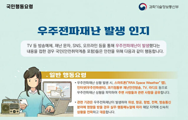 우주전파재난 국민행동요령 [과학기술정보통신부]